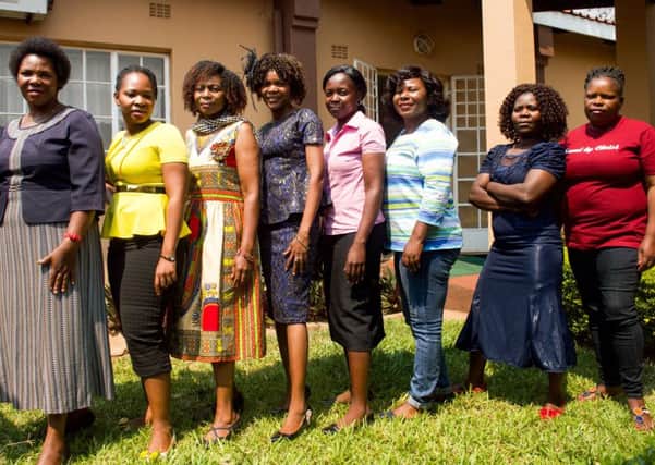 Malawi women councillors, from left to right: Martha Jere, Asiyatu Chabwera, Stella Mpaso, Esther Soko, Elaness Kamperi, Pyela Kalimandand Chiumia, Allena Sefasi Perete, Monica Simwaka. (Pic by Danny Phillips)