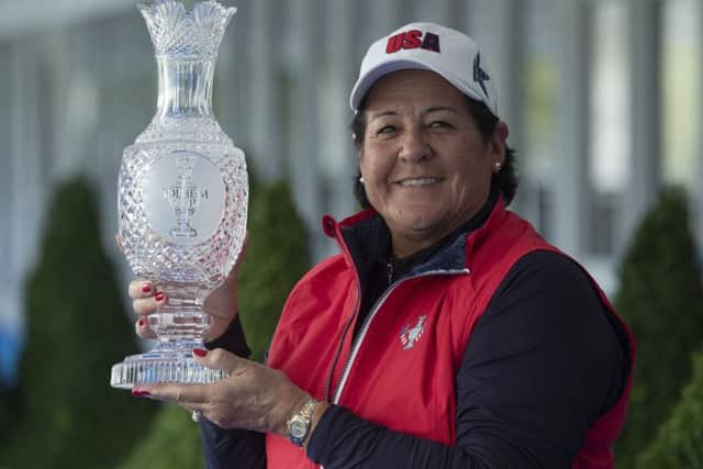 American golfing great Nancy Lopez is one of Juli Inkster's trusted lieutenants in Team USA. Picture: Rolex/Chris Turvey