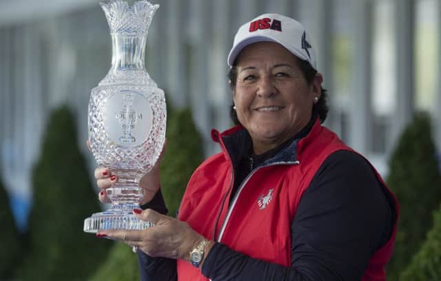 American golfing great Nancy Lopez is one of Juli Inkster's trusted lieutenants in Team USA. Picture: Rolex/Chris Turvey