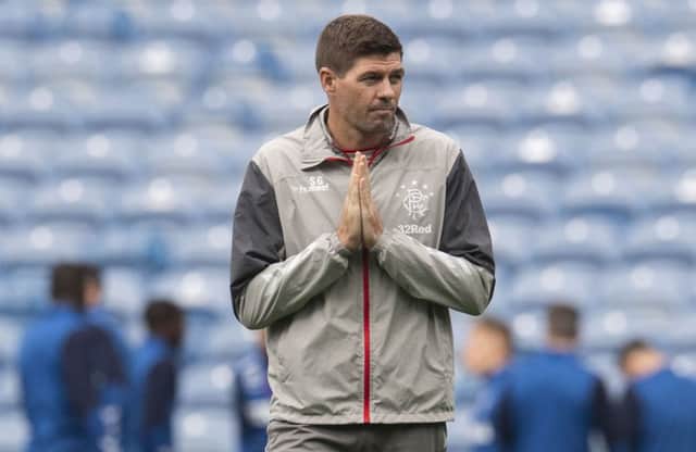 Rangers manager Steven Gerrard is aiming to kickstart another unbeaten run. Picture: Craig Foy/SNS Group