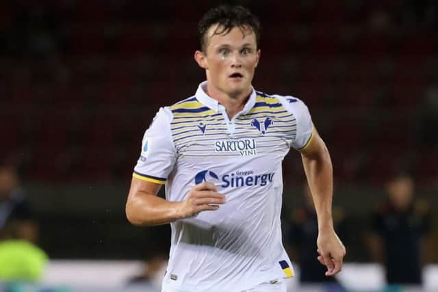 Liam Henderson could be lining up for Verona against AC Milan in Italys Serie A. Picture: Getty.