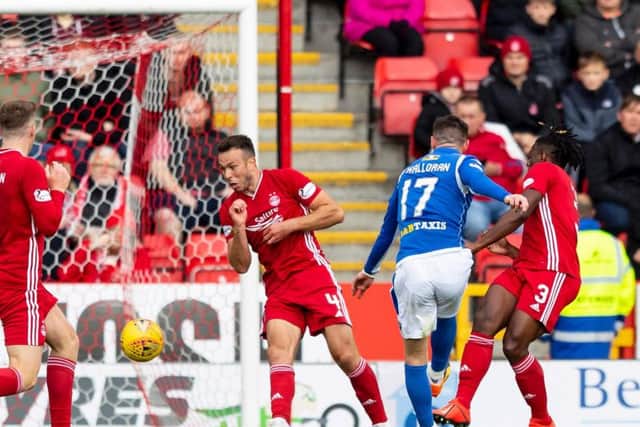 Michael O'Halloran equalises for Saints.