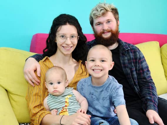Little Jayke Steel (5) was diagnosed with acute lymphoblastic leukaemia (cancer of the blood) in February after months of being ill. Picture: Michael Gillen