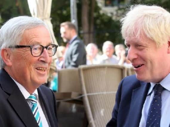 EU Commission President Jean-Claude Juncker met Prime Minister Boris Johnson
