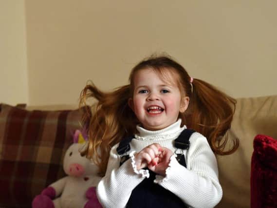 Little Ayda Louden, aged four, suffers with the debilitating illness that shortens life by causing lung damage, diabetes and liver disease.