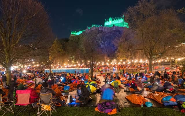 Sleep in the Park, held in Princes Street Gardens in Edinburgh