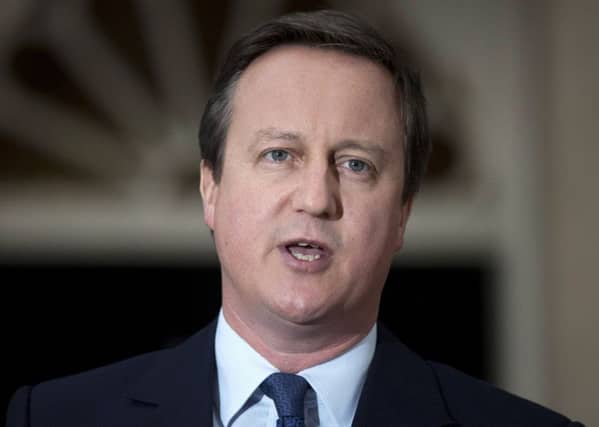 Former Prime Minister David Cameron seemed to realise he'd said too much about his conversations with the Queen about independence (Picture: Hannah McKay/PA Wire)