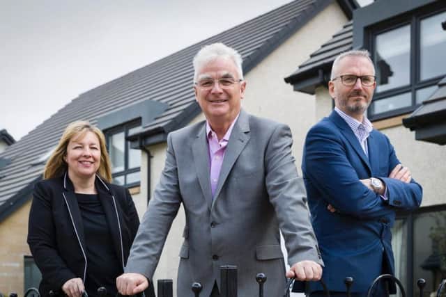 Michelle Motion, CFO; Sandy Adam, executive chairman; and Innes Smith, CEO. Picture: Contributed