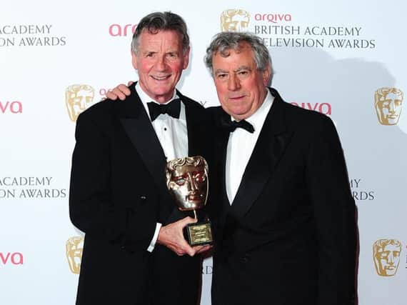 Michael Palin with Terry Jones in 2013. Sir Michael believes his friend and colleague no longer recognises him. Picture: Ian West / PA Wire