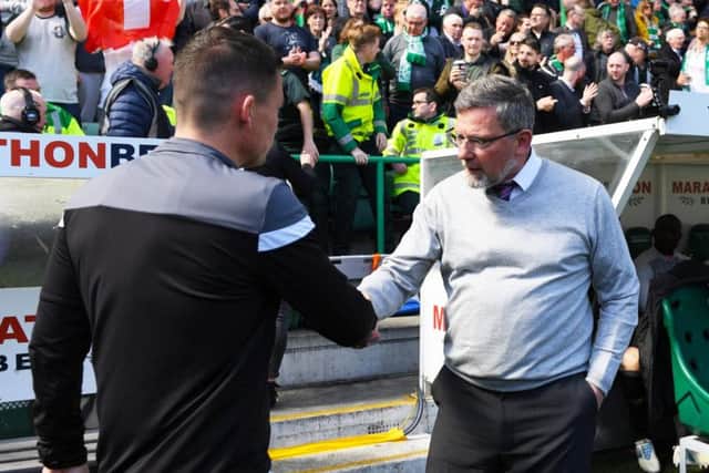 Hearts and Hibs bosses Craig Levein and Paul Heckingbottom are under pressure. Picture: SNS