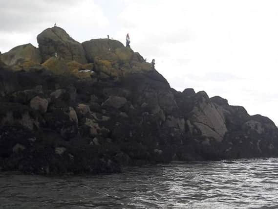 The gnomes have found a home in the waters off Inchcolm Island in the Firth of Forth. PIC: Contributed.