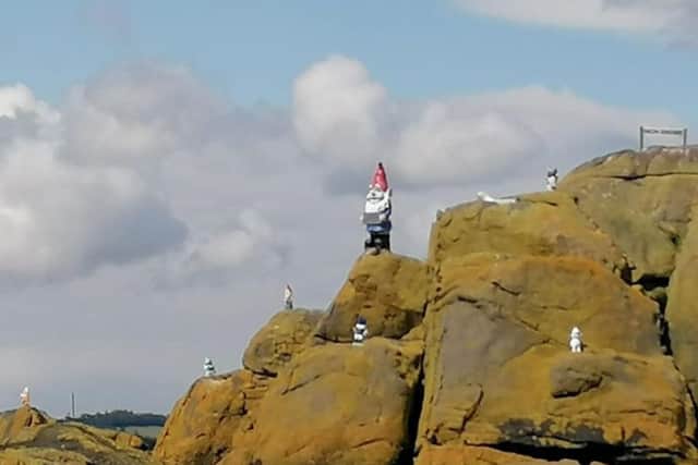 "Inchgnome Island" can be found in the Firth of Forth with the colony of miniature men growing in recent times. PIC: Contributed.
