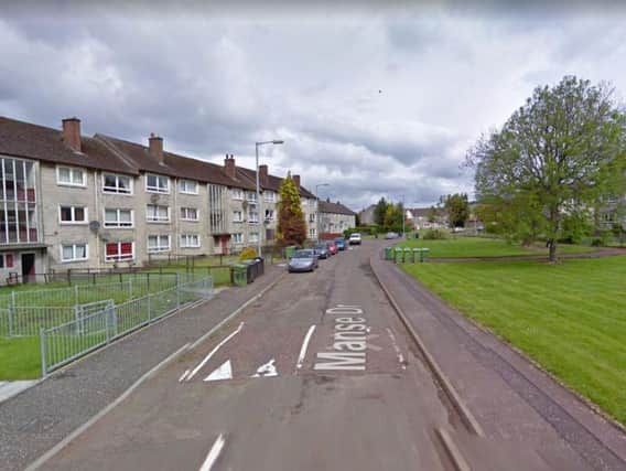 The incident happened in Manse Drive, Alexandria, West Dunbartonshire. Picture: Google