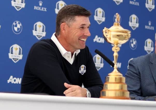 European Ryder Cup captain Padraig Harrington has been talking up the chance of Bob MacIntyre. Picture: Kate McShane/Getty Images