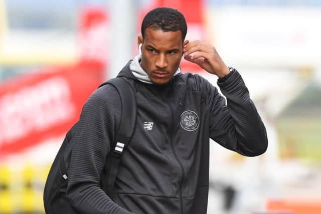 Christopher Jullien, pictured at Glasgow Airport, has been passed fit for the game in Rennes. Picture: Alan Harvey/SNS