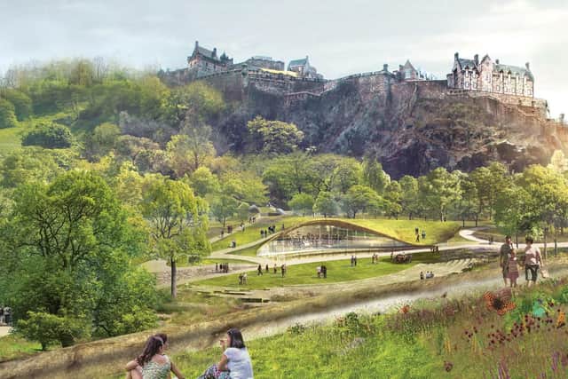 Backers of The Quaich Project say it will create a "world class performance space" in West Princes Street Gardens.