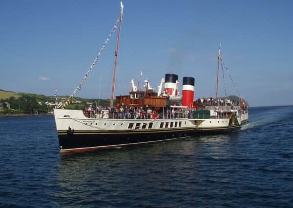 The paddle steamer Waverley.