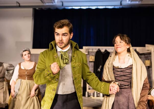 Burns, Mozart, their women and friends, their words and music, are all introduced