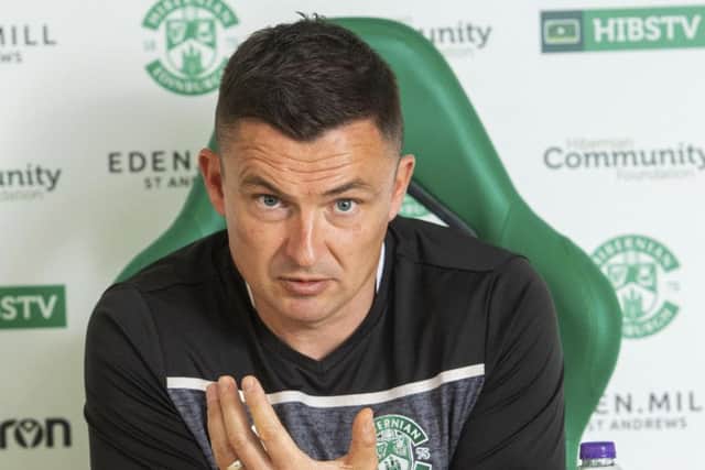 Hibernian manager Paul Heckingbottom. Picture: SNS
