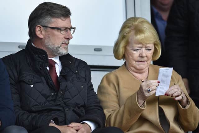 Ann Budge this week refuted suggestions that Hearts manager Craig Levein is 'bombproof'. Picture: Rob Casey/SNS