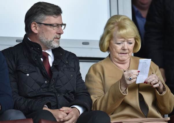 Ann Budge this week refuted suggestions that Hearts manager Craig Levein is 'bombproof'. Picture: Rob Casey/SNS