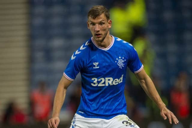 Borna Barisic impressed Rangers manager Steven Gerrard in the 1-0 victory over Feyenoord. Picture: SNS.