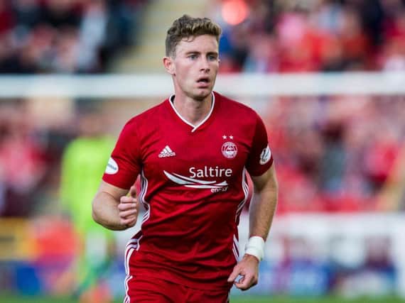 Jon Gallagher in action for Aberdeen.