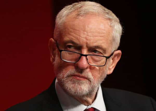 Jeremy Corbyn at the Labour Party Conference in Brighton yesterday. Picture: Dan Kitwood/Getty