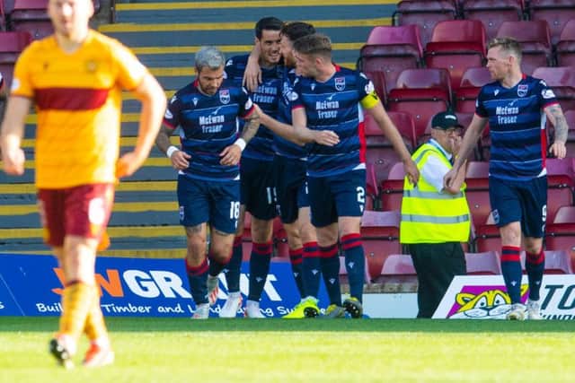 Brian Graham celebrates the equaliser.