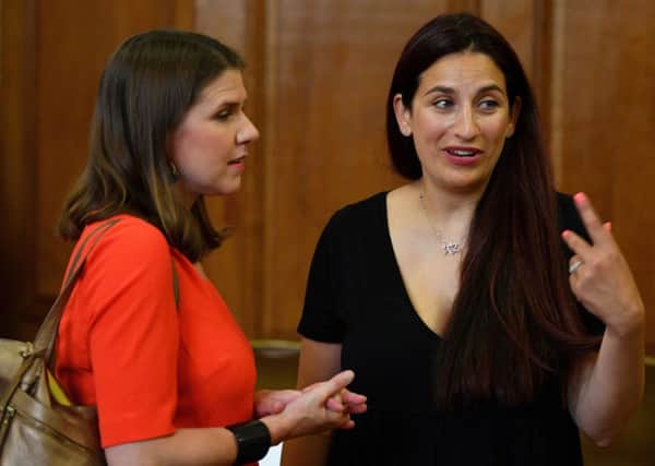 Luciana Berger with her new leader, Lib Dem and Scottish MP Jo Swinson. Picture: Daniel Leal-Olivas/Getty