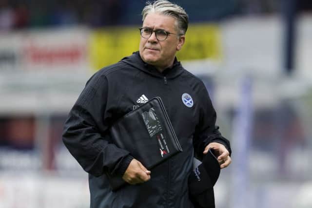 Manager Ian McCall described Ayr's first-half performance as 'unbelievable'. Picture: SNS.