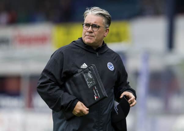 Manager Ian McCall described Ayr's first-half performance as 'unbelievable'. Picture: SNS.