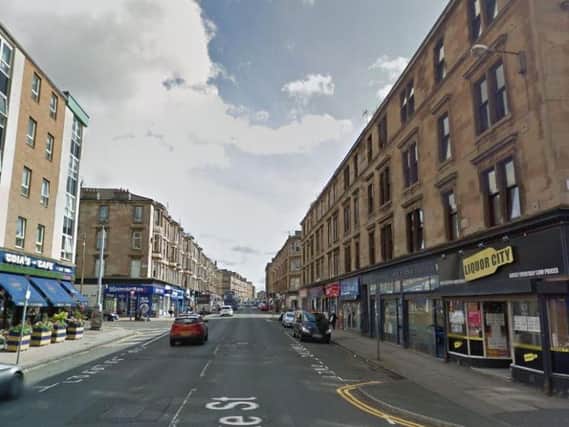 Iris McLeod had been walking across Duke Street in Dennistoun when she was struck by a red Vauxhall Corsa. Picture: Google Images.