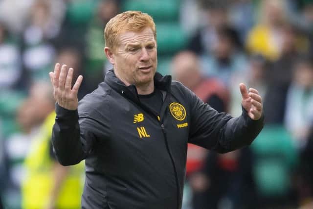 Celtic manager Neil Lennon during the Premiership match against Kilmarnock at Parkhead. Picture: Craig Williamson/SNS