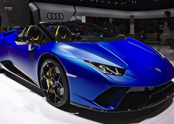 The owner of a 200,000 sky blue Lamborghini Huracn was handed a 30 fine after leaving the supercar outside Edinburgh's Sheriff Court. Picture: Wikimedia