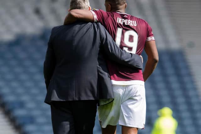 Uche Ikpeazu today implored Hearts players to do more for manager Craig Levein after an inspiring Edinburgh derby win at Easter Road. (Evening News)