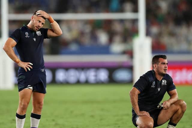 Scotland captain Stuart McInally, right, insists no-one is hurting more than the players while scrum-half Ali Price is the latest injury concern. Picture: Getty Images