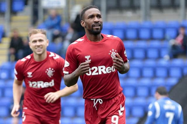 Jermain Defoe has so far shared a 20-goal total with fellow Rangers striker Alfredo Morelos this season. Picture: PA.