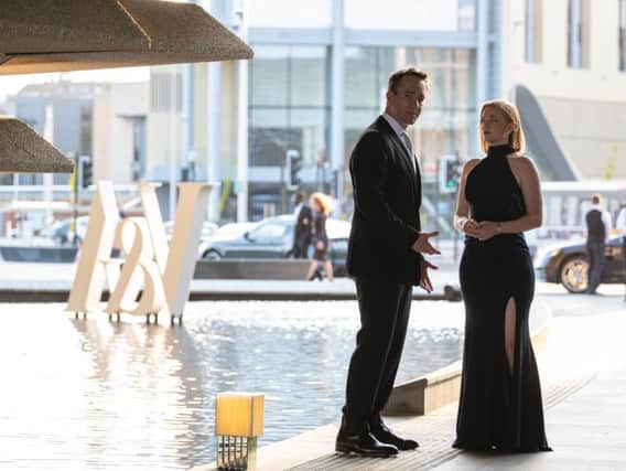 Matthew Macfadyen and Sarah Snook were among the stars of Succession to film scenes at V&A Dundee.