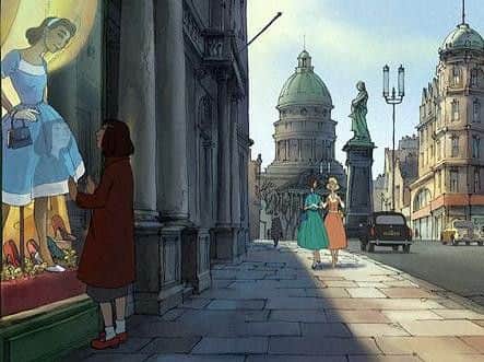 Sylvain Chromet's charming animation featured Edinburgh heavily, recreating the city as it looked in the 1950s. Landmarks such as Arthur's Seat and Jenners department store star prominently.