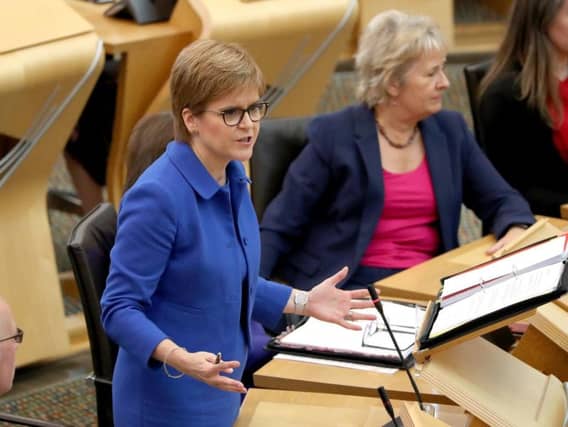 First Minister Nicola Sturgeon at Holyrood