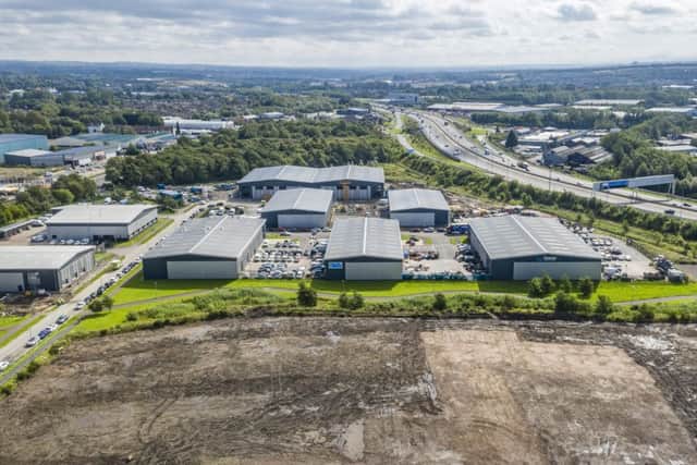 Clyde Gateway East is located adjacent to junction 2A of the M74 motorway. Picture: Contributed