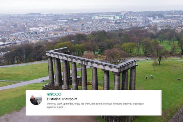 "Well you walk up the hill, enjoy the view, feel some historical wind and then you walk down again for a pint.."