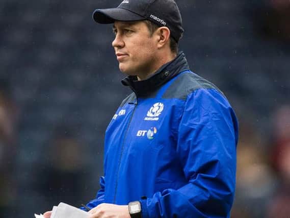 Scotland defence coach Matt Taylor is confident the performance will be vastly improved against Samoa on Monday. Picture: SRU/SNS