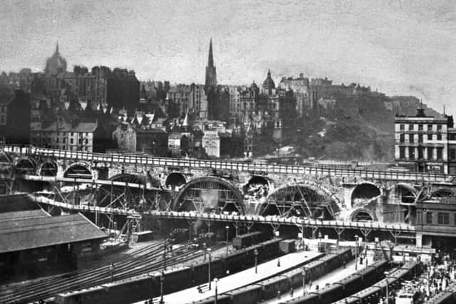 The original North Bridge pictured during dismantling circa 1896. Picture: Contributed