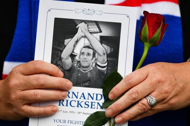 A copy of the funeral booklet for Fernando Ricksen