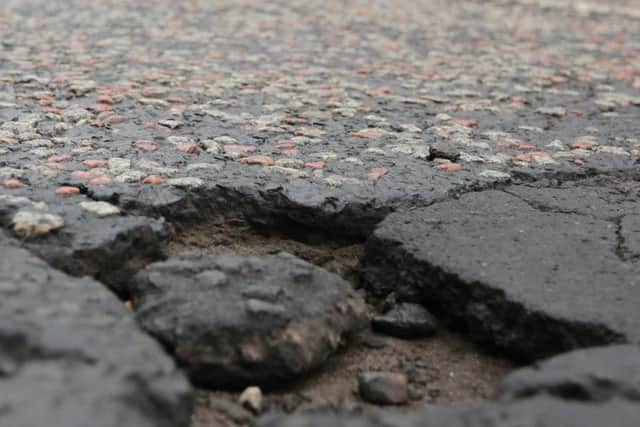 A pothole on one of Edinburgh's streets