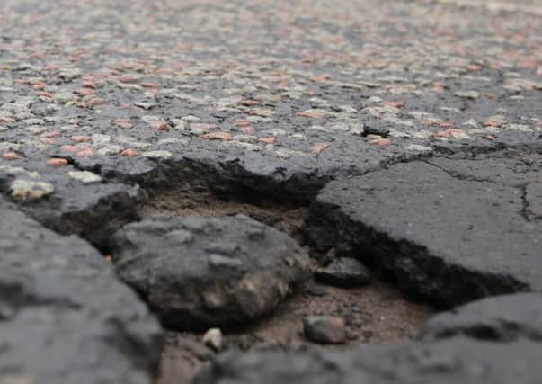 A pothole on one of Edinburgh's streets
