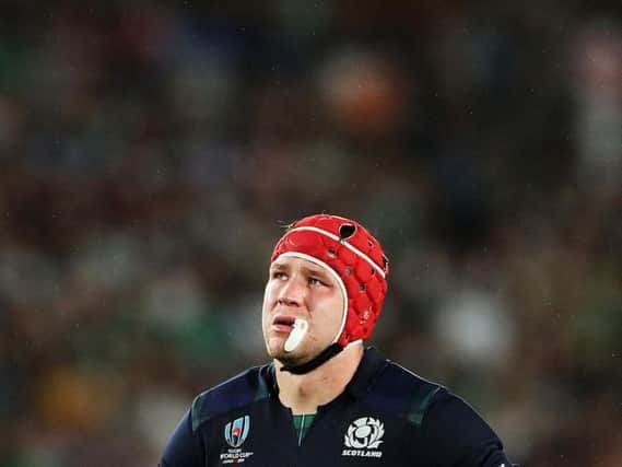 Grant Gilchrist said the review meeting on Sunday's 27-3 loss to Ireland was an "uncomfortable" one. Picture: Getty Images