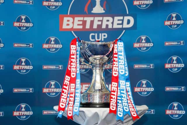 A general view of the Betfred Cup trophy